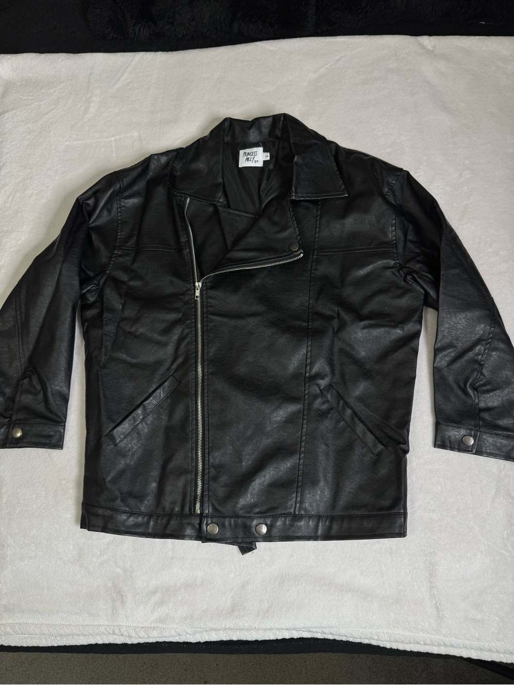 Princess Polly Oversized Faux Leather Jacket